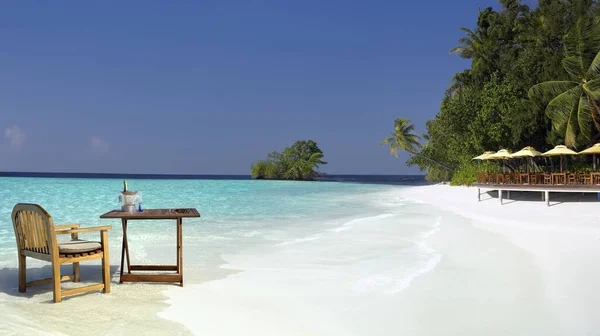 Resort Vacaciones Lujo Las Maldivas Océano Índico —  Fotos de Stock