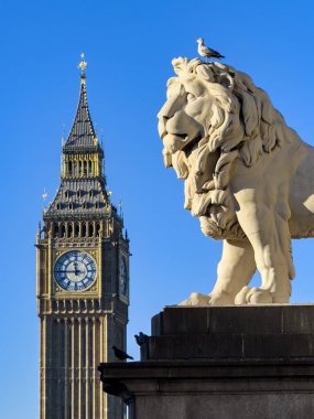 Big Ben Clock Tower in central London in the United Kingdom. clipart