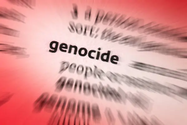 Genocide Deliberate Systematic Destruction Whole Part Ethnic Racial Religious National — Stock Photo, Image
