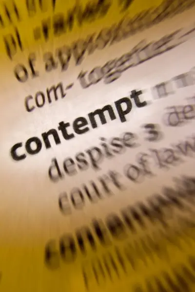 Contempt Usually Refers Either Act Despising Having General Lack Respect Fotografias De Stock Royalty-Free