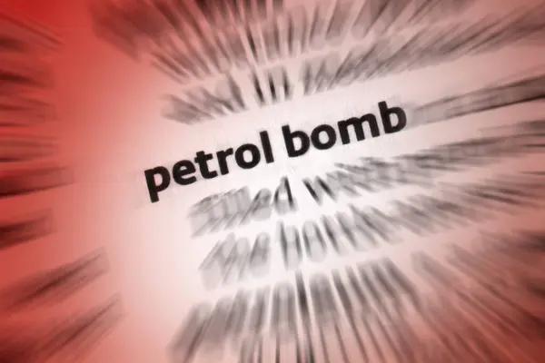 Cocktail Petrol Bomb Molotov Est Nom Générique Utilisé Pour Une Images De Stock Libres De Droits