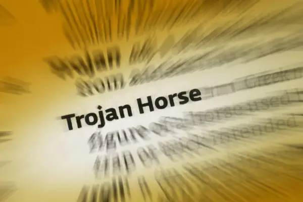 Trojan Horse Computer Program Designed Breach Security Computer System While Stock Picture