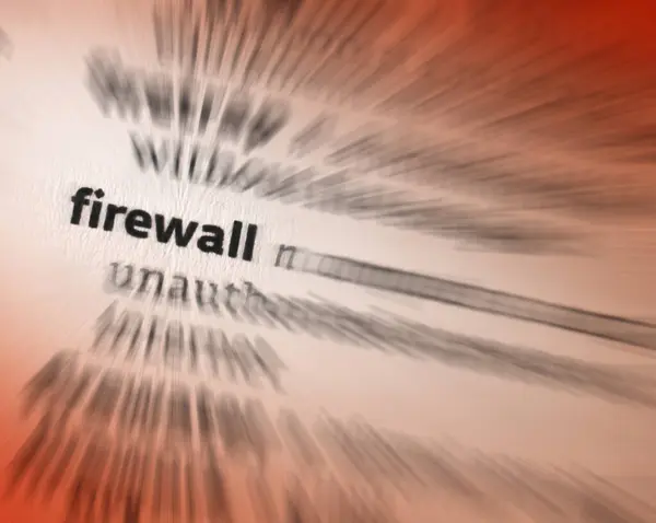 Firewall Wall Partition Designed Inhibit Prevent Spread Fire Stock Image