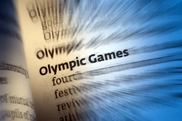 Olympische Spiele Ein Modernes Sportfest Das Traditionell Alle Vier Jahre Stockfoto