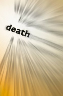 Death - the action or fact of dying or being killed. The end of the life of a person, animal or organism. clipart