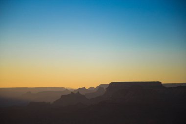 Büyük Kanyon üzerinde minimum gün batımı Kuzey Rim, Arizona