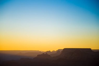 Büyük Kanyon üzerinde minimum gün batımı Kuzey Rim, Arizona