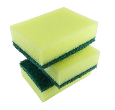 Temizleyiciler, deterjanlar, temizlik süngeri.