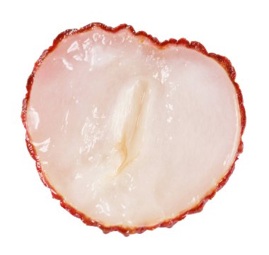 Beyaz arka plan üzerinde izole Slice carambola