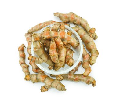 Alternatif Tıp, spa ürünleri ve gıda içerikler için zerdeçal (Curcuma longa L.) kök.