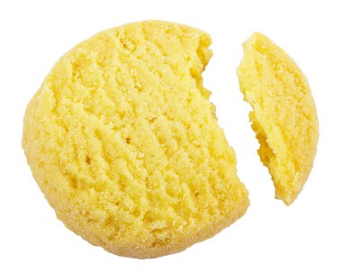 Beyaz arkaplanda izole edilmiş çerezler.