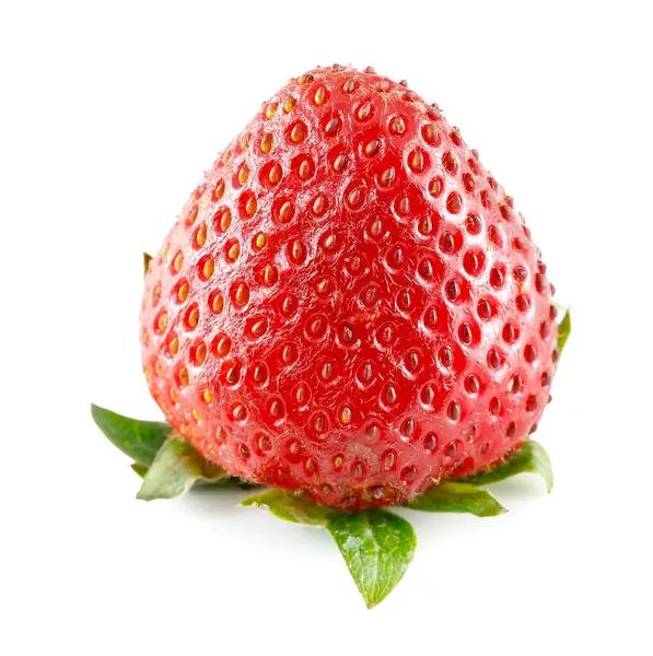 Beyaz arkaplanda çilek