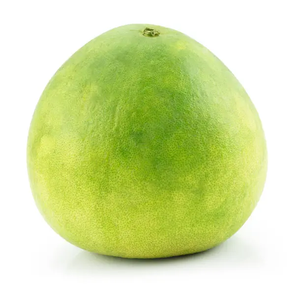 Yeşil pomelo narenciye meyve beyaz kırpma yolu ile izole