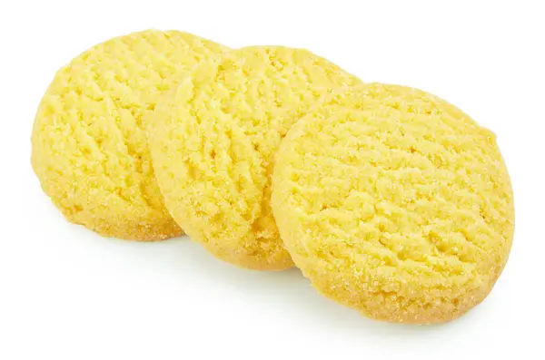 Beyaz arkaplanda izole edilmiş çerezler.