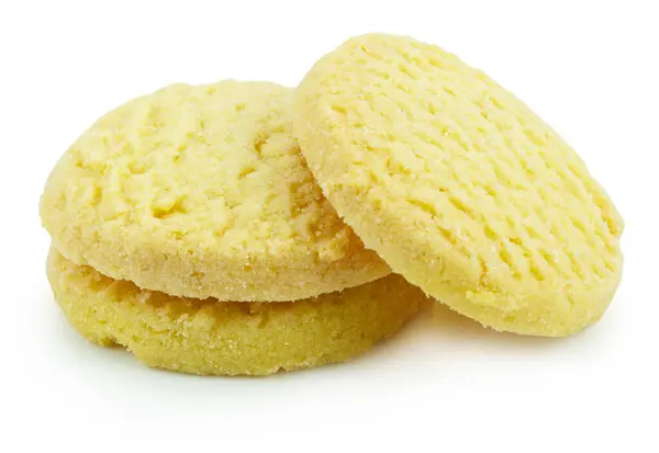 Beyaz arkaplanda izole edilmiş çerezler.