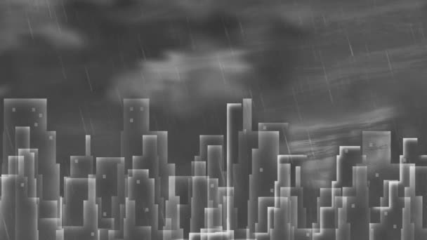 Composição Geométrica Abstrata Cidade Luz — Vídeo de Stock