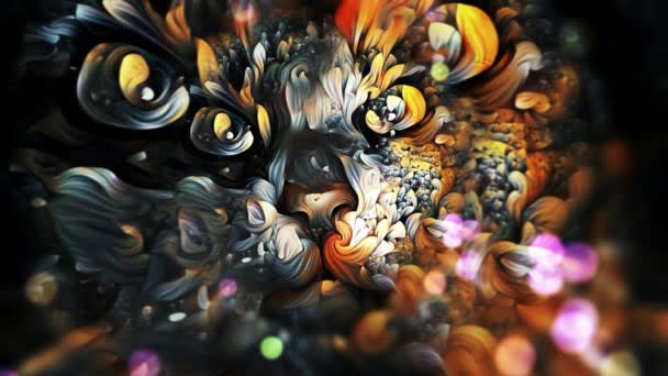 Сучасне Мистецтво Живопис Котів Анімовані Відео — стокове відео