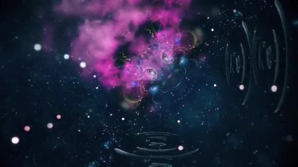 Mystic Eye Vivid Space Animated Video — Wideo stockowe