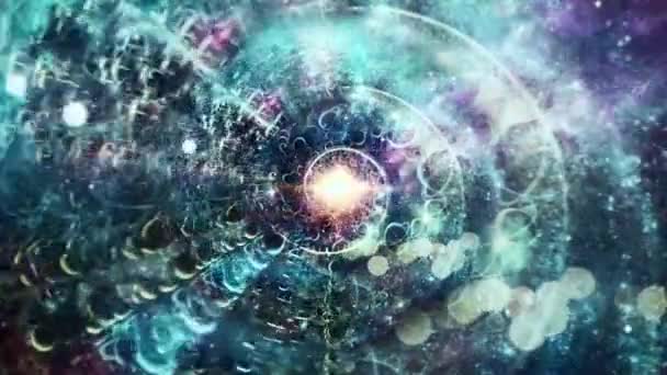 Portal Espacial Universo Vívido Con Planetas Vídeo Animado — Vídeo de stock