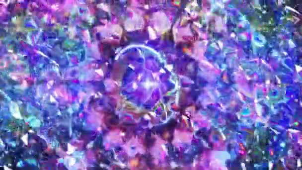 Kaleidoscopische Abstracte Achtergrond Geanimeerde Video — Stockvideo