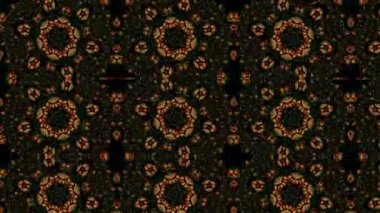 Kaleydoskopik soyut arkaplan. Canlandırılmış 4K video