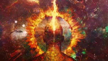 Zaman gizemi. Yanan haleli adam