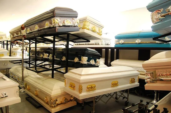 Coffins Shop — Stock Photo, Image