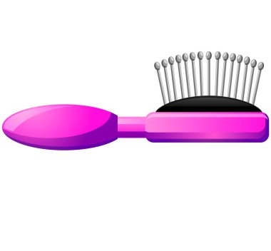 Saç fırçası ikonu. beyaz arkaplanda berber vektör çizimi