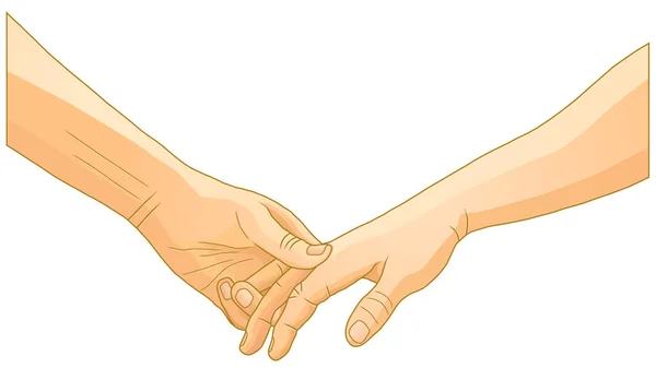 Дві Руки Тримають Серце Векторна Ілюстрація — стоковий вектор