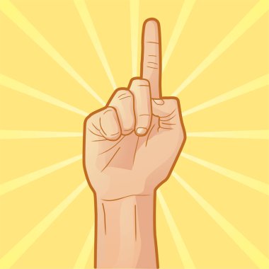 işaret eden el indeksi 