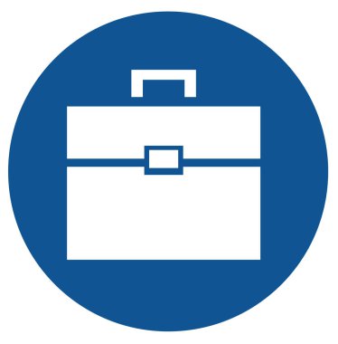 Çanta. Web simgesi basit illüstrasyon