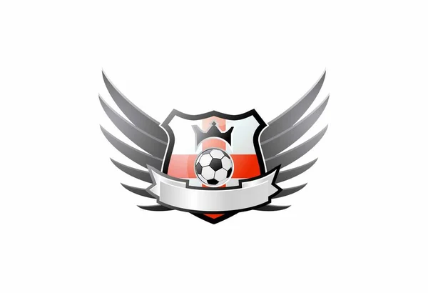 Emblema Calcio Distintivo Distintivo — Vettoriale Stock
