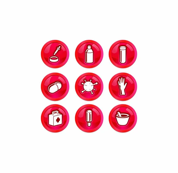 Set Icons Web Mobile Applications Vector Illustration — Stock Vector