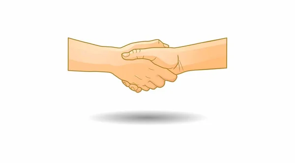 Handshake Symbol Vektorabbildung — Stockvektor