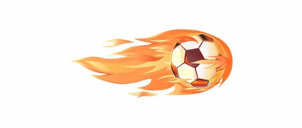 Футбольный Мяч Красной Лентой Чашкой Хот Дога — стоковый вектор