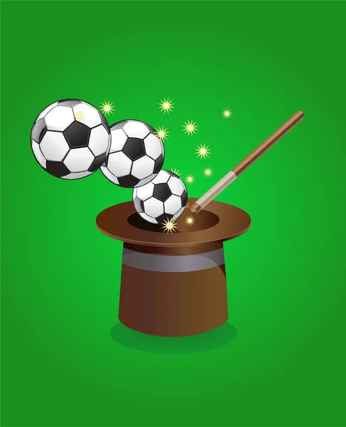 Pallone Calcio Con Calcio Tazza Caffè Illustrazione Vettoriale — Vettoriale Stock