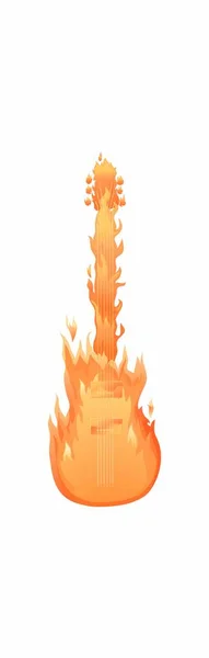 Feuer Flammen Ikone Cartoon Stil — Stockvektor