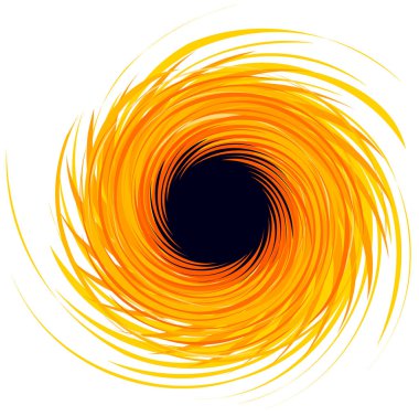 Soyut spiral, girdap şekli. vektör illüstrasyonu 