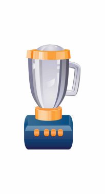 Kahve ikonu ile karıştırıcı, izometrik stil 