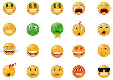 emojinin vektör illüstrasyonu