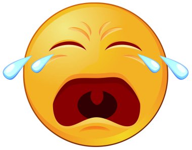 emojinin vektör illüstrasyonu