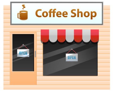 Mağaza vektör simgesi. izole ve beyaz arkaplan. 