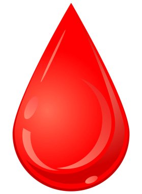 kan damla kutsal kişilerin resmi, vektör çizim