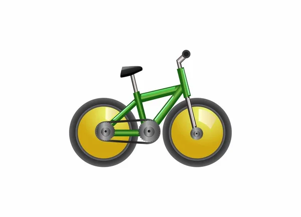 Icono Bicicleta Ilustración Plana Iconos Vectores Bicicleta Para Web — Vector de stock