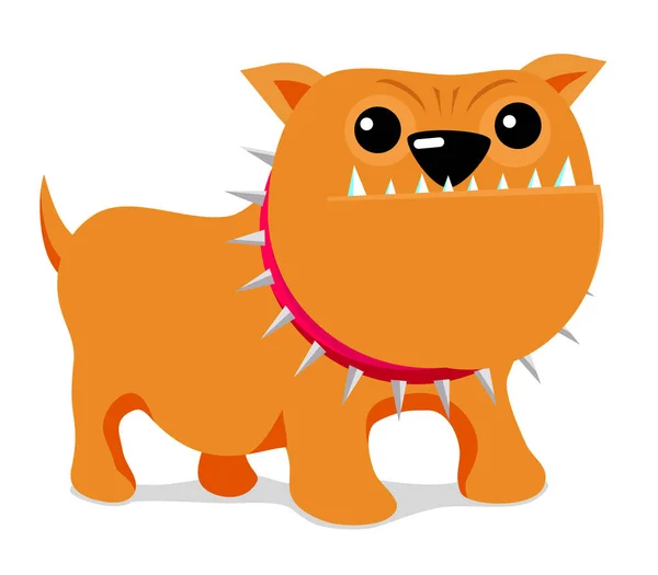Schattige Cartoon Hond Vectorillustratie — Stockvector