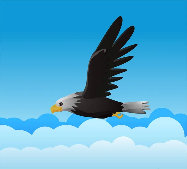 Letícího Ptáka Nebi — Stockový vektor