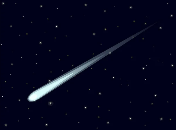 Kometa Ikoně Prostoru Vektorová Ilustrace — Stockový vektor
