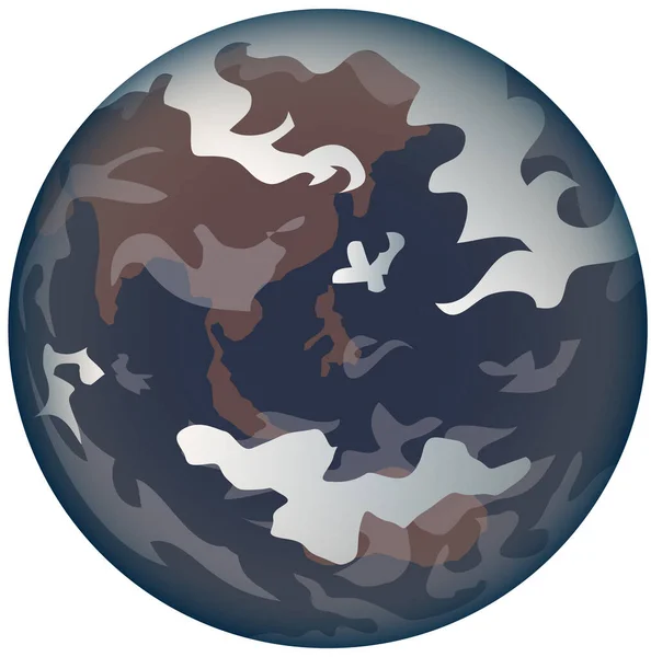 Ikona Země Vektorová Ilustrace — Stockový vektor