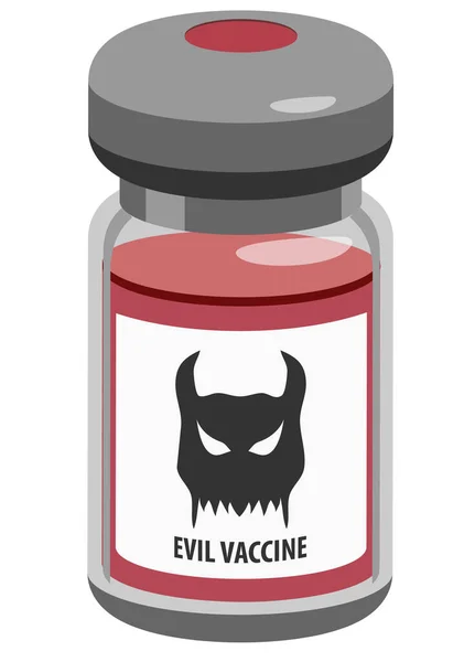 Ícone Vacina Mal Ilustração Vetorial — Vetor de Stock