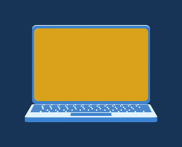 Ícone Laptop Ilustração Vetorial — Vetor de Stock